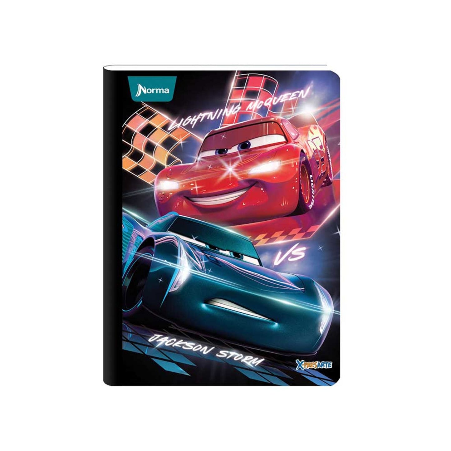 Libreta Cosida De Linea Cars Xpresarte Pro 100-1 Norma