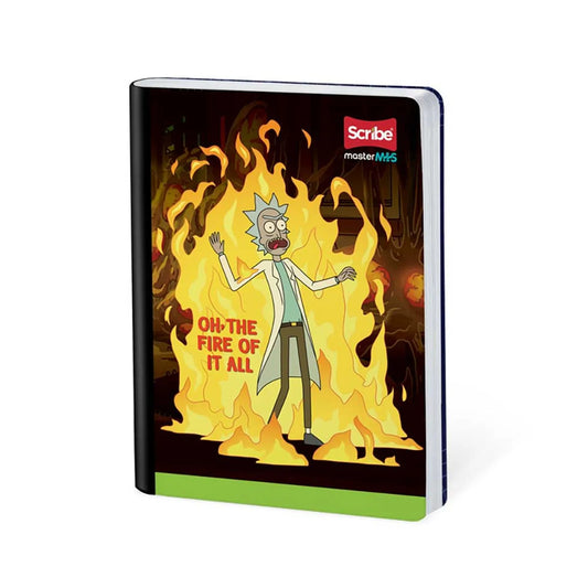 Libreta Cosida Master Mas Rick And Morty Cuadriculado