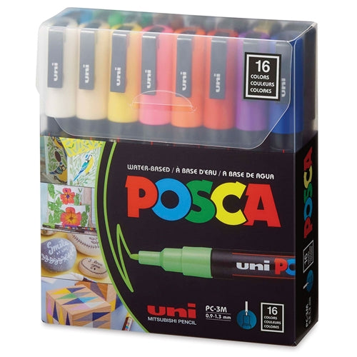 Caja De 16 Marcadores Acrílicos Posca