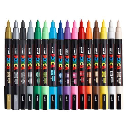Caja De 16 Marcadores Acrílicos Posca
