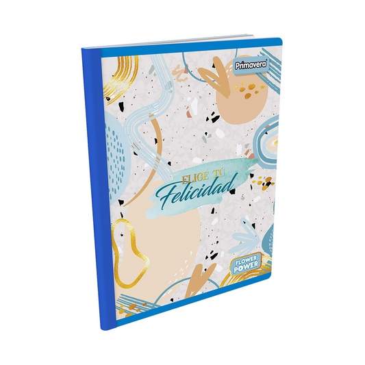Libreta Cosida Flower Power 100 Hojas Diseños Surtidos