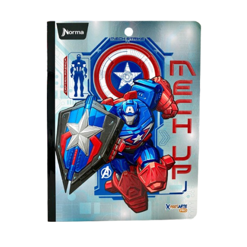Libreta Cosida De Linea Avengers Xpresarte 100-1 Norma