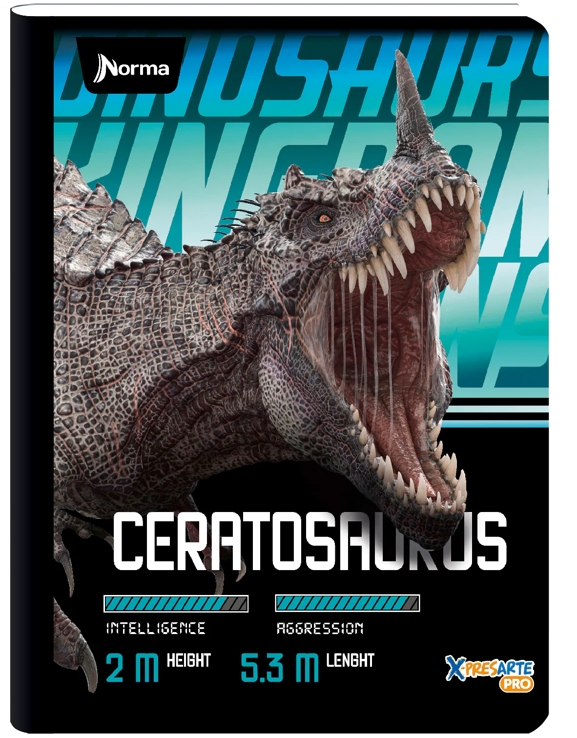Libreta Cosida Master Mas Dinosaurios Doble Linea