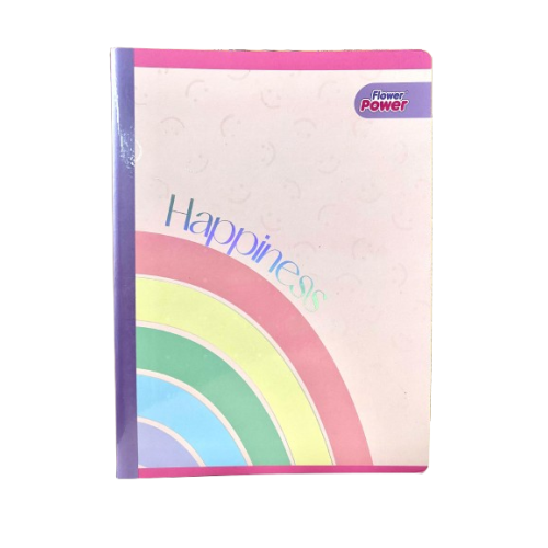 Libreta Cosida Cuadriculado Flower Power 100-2