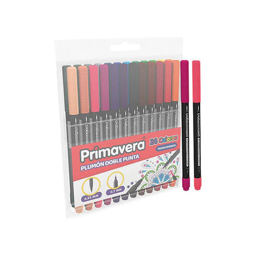 Set De 24 Plumones Doble Punta Para Lettering Aqui Se Vive Con Buenas Energias