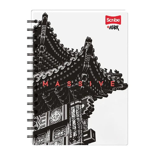 Libreta Espiral Premium 80 Hojas In Black Cuadriculada