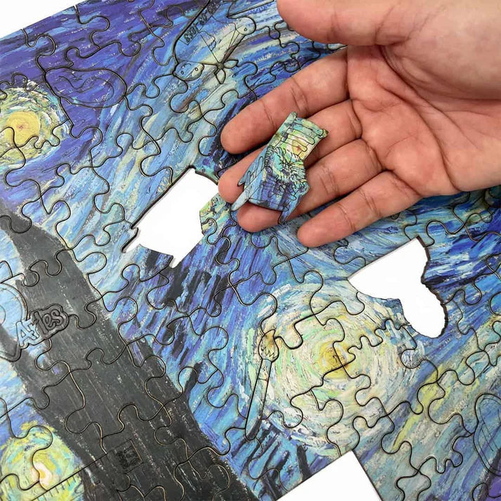 Rompecabezas en Madera Multiformas Starry Night (Noche Estrellada) 300 Piezas
