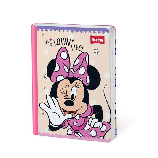 Libreta Cosida Premium Minnie Cuadros 1x1