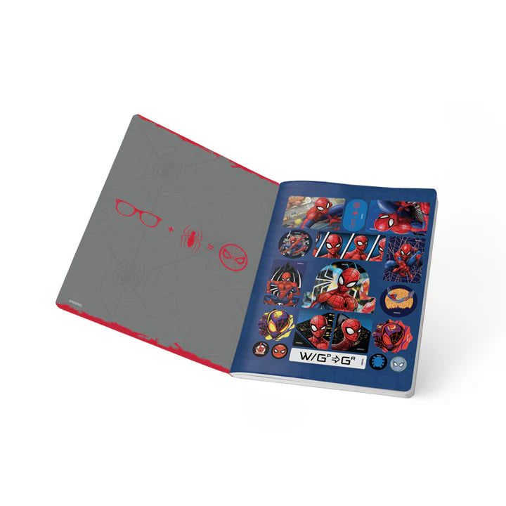 Cuaderno cosido de una línea diseño de SPIDERMAN 100-1