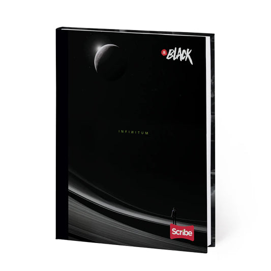 Libreta Cosida Premium In Black Pasta Dura