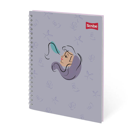 Libreta Espiral Premium 80 Hojas Princesas