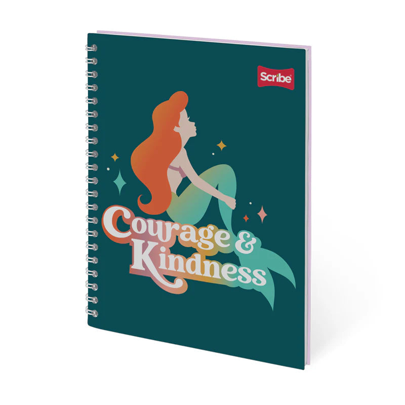 Libreta Espiral Premium 80 Hojas Princesas