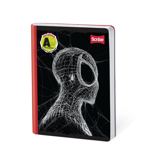 Libreta Cosida Premium Spiderman Cuadros 1x1