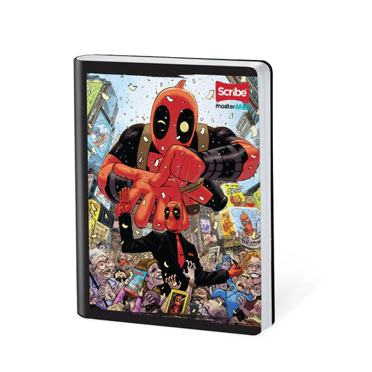 Libreta Cosida Master Mas Deadpool Doble Linea