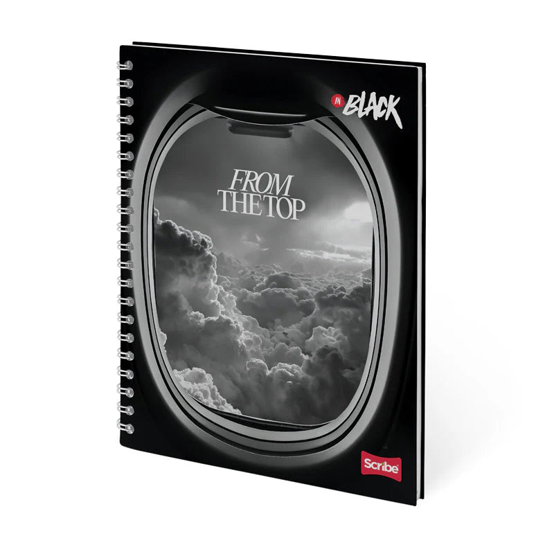 Libreta Espiral Premium In Black 5m Grande