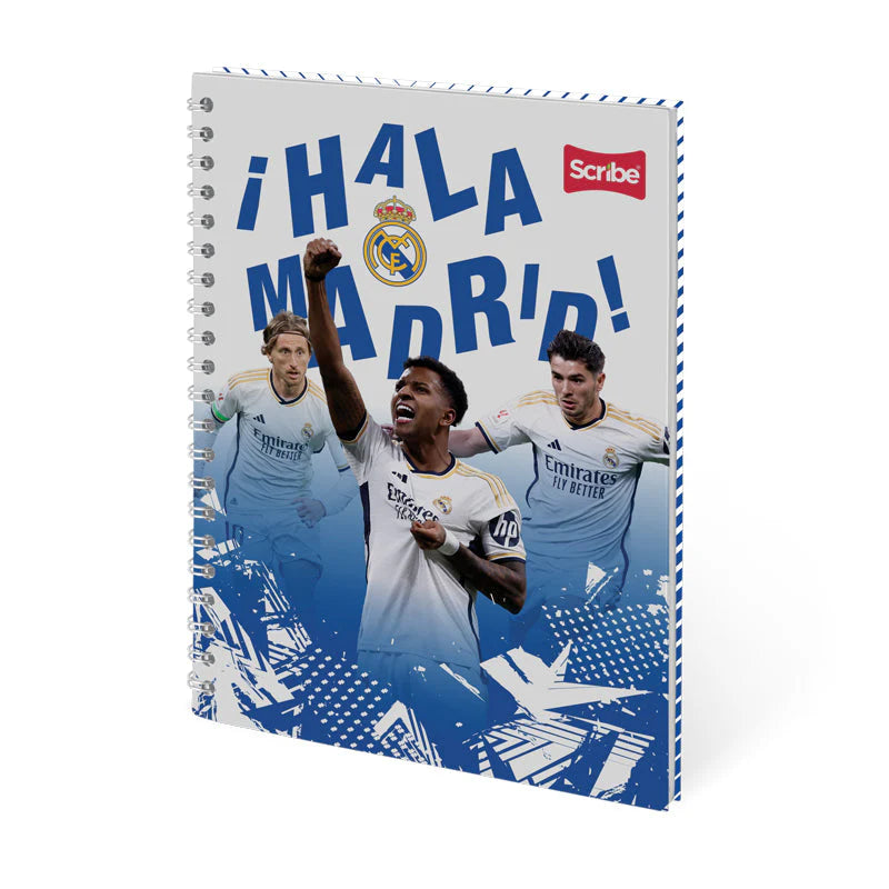 Libreta Espiral Premium 80 Hojas Real Madrid