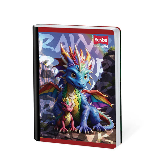 Libreta Cosida Master Mas Dragones Doble Linea