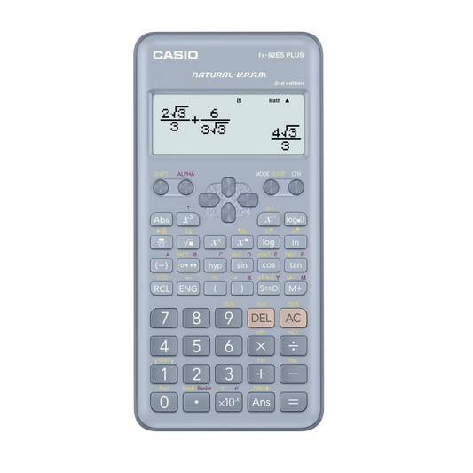 Casio Calculadora Científica FX-82ES PLUS-BU Gris Azulado