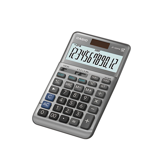 Casio Calculadora de Escritorio JF-120FM Gris