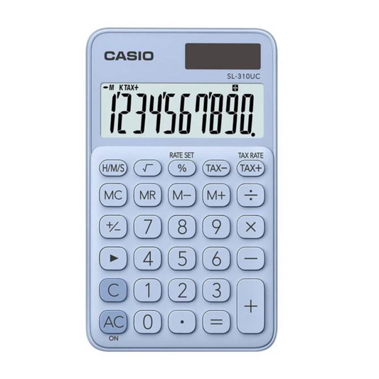 Casio Calculadora Electrónica Azul SL-310UC-LB