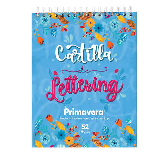 Cartilla de Lettering Primavera 52 hojas