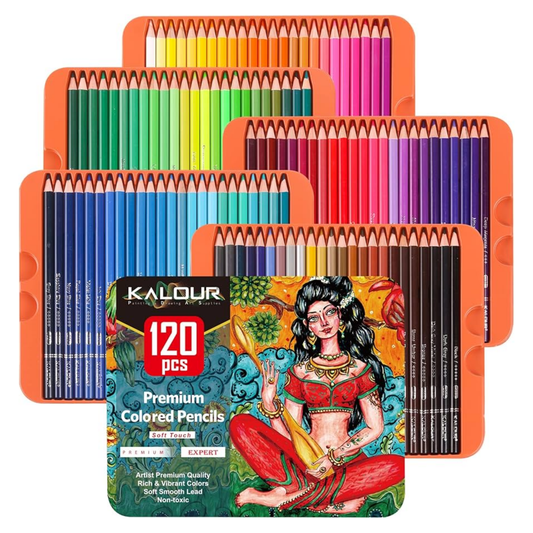 Colores Kalour X 120 Piezas Estuche Metálico