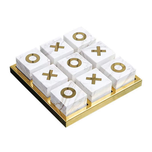 Juego Decorativo Tic Tac Toe de Lujo