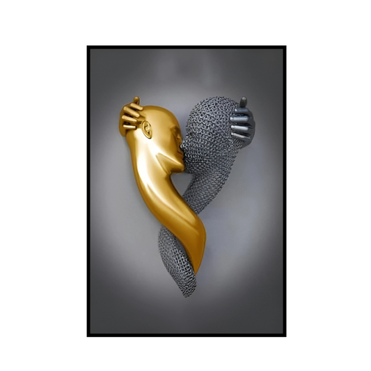 Cuadro Decorativo - Silueta Pareja
