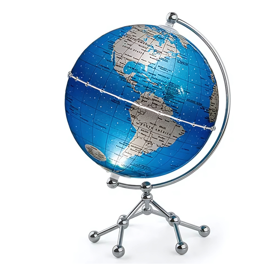 Lámpara Globo Terráqueo Azul