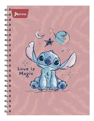 Libreta Espiral Pasta Dura Stitch 105-1 Norma