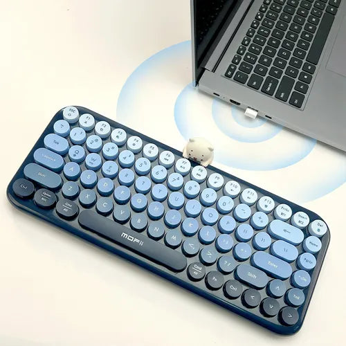 Teclado Inalámbrico Mofii Modelo Anni Color Azul