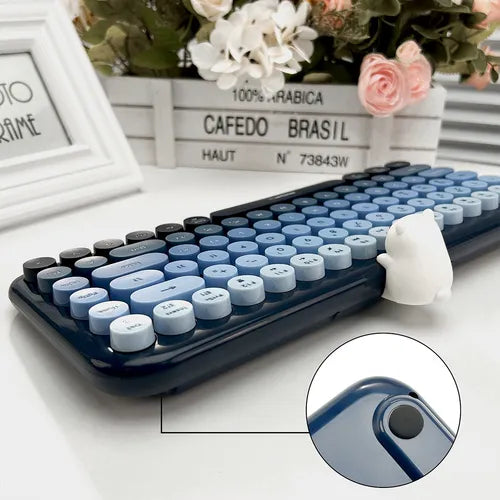 Teclado Inalámbrico Mofii Modelo Anni Color Azul