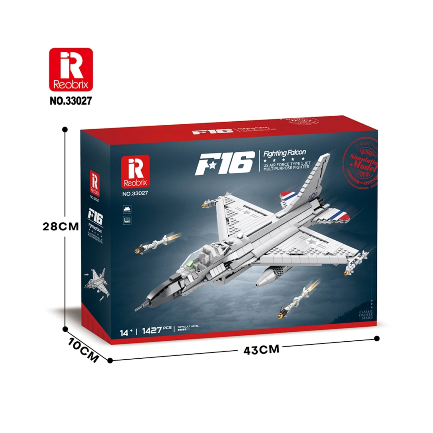 Bloques de Construcción Avión F16