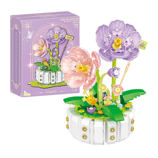 Bloques de Construcción Bouquet Violetas