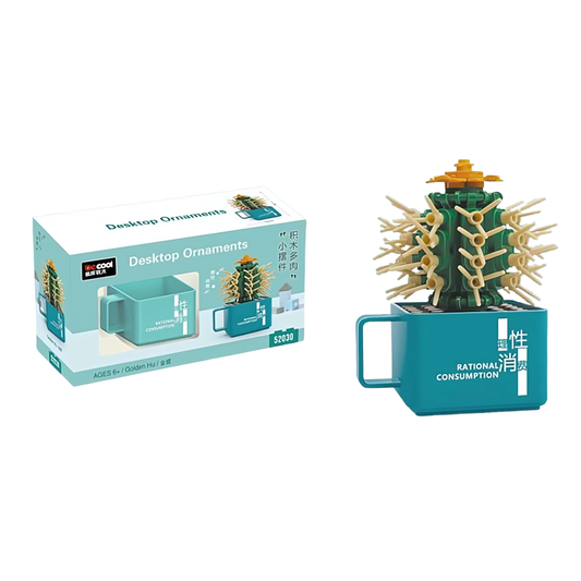 Bloques de Construcción Cactus en Taza