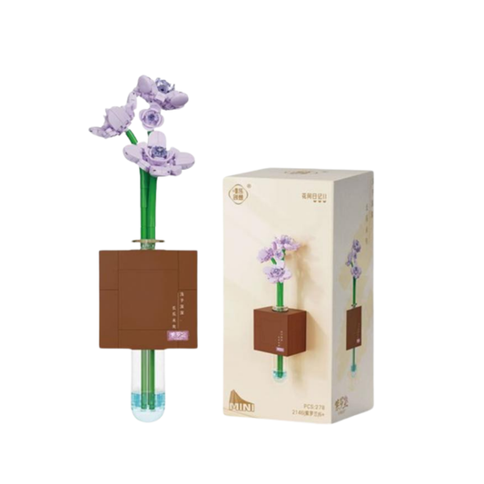 Bloques de Construcción Florero Violetas