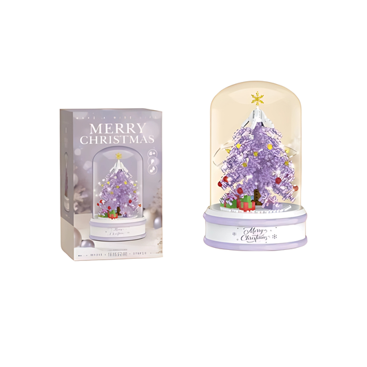 Bloques de Construcción Árbol Musical con Luces Morado