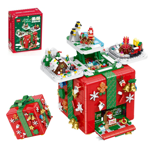 Bloques de Construcción Caja de Regalo Sorpresa con Música