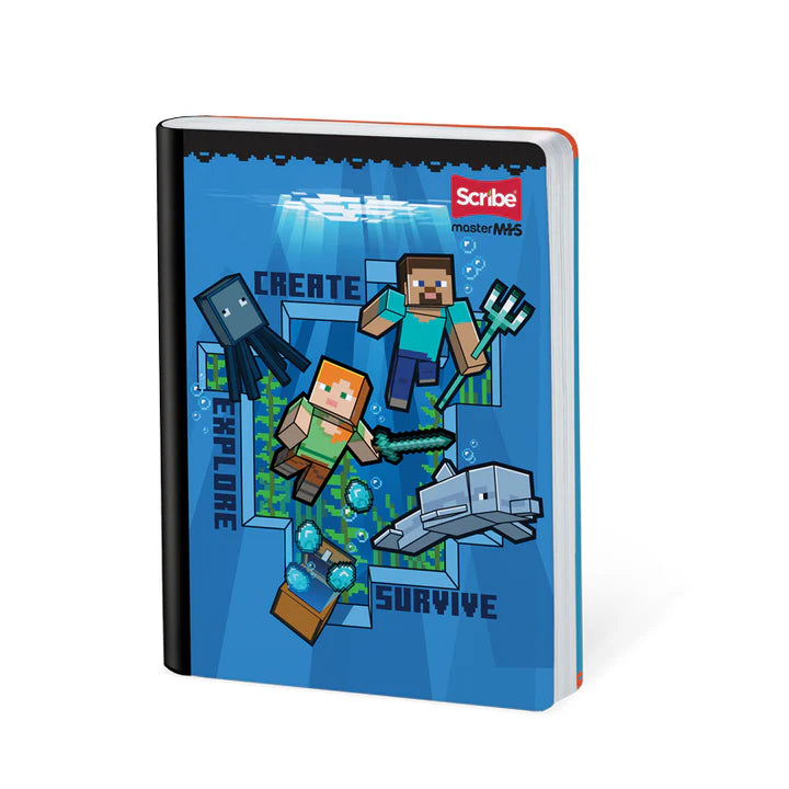 Cuaderno cosido cuadriculado diseño MINECRAFT 100-2