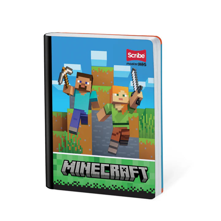 Cuaderno cosido cuadriculado diseño MINECRAFT 100-2