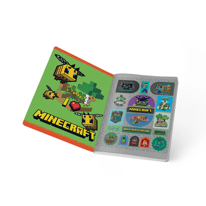 Cuaderno cosido cuadriculado diseño MINECRAFT 100-2