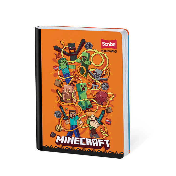 Cuaderno cosido cuadriculado diseño MINECRAFT 100-2