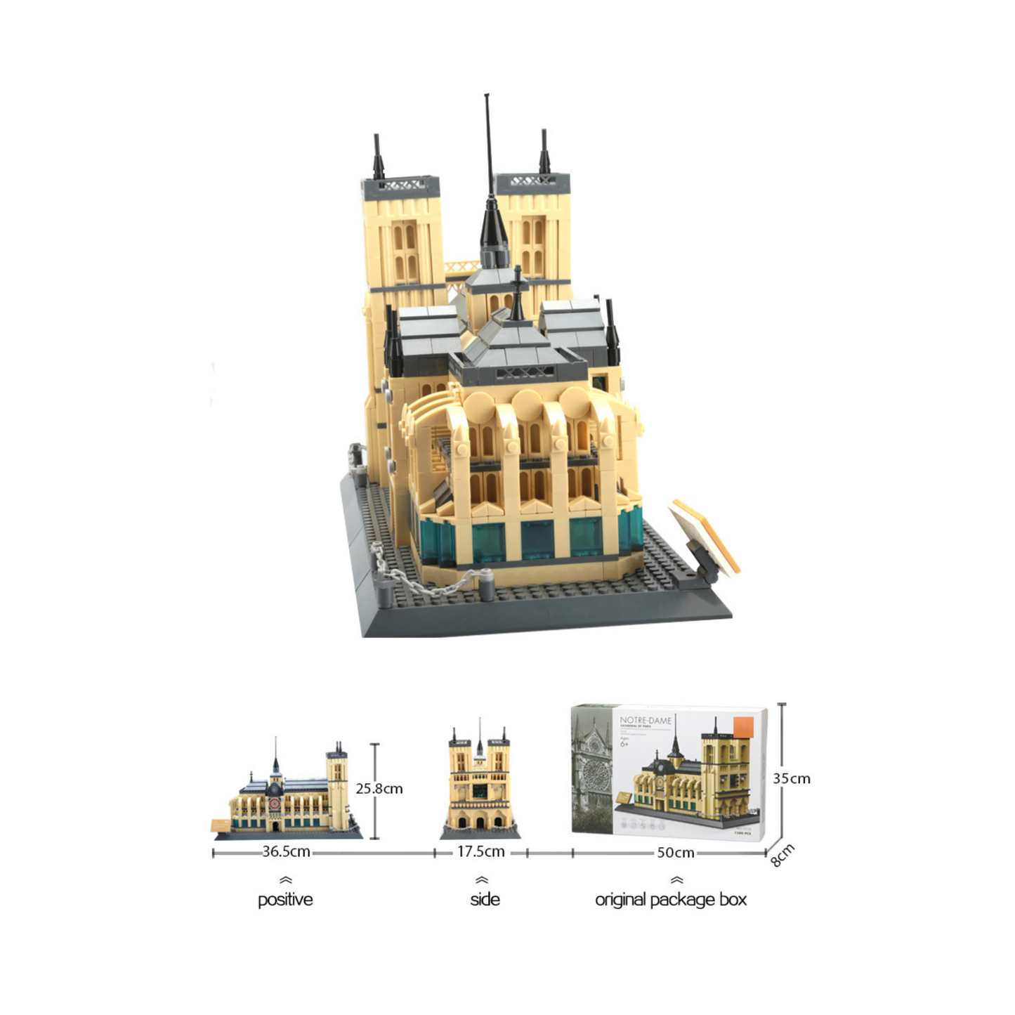 Bloques de Construcción- Catedral Norte - Dame De Paris