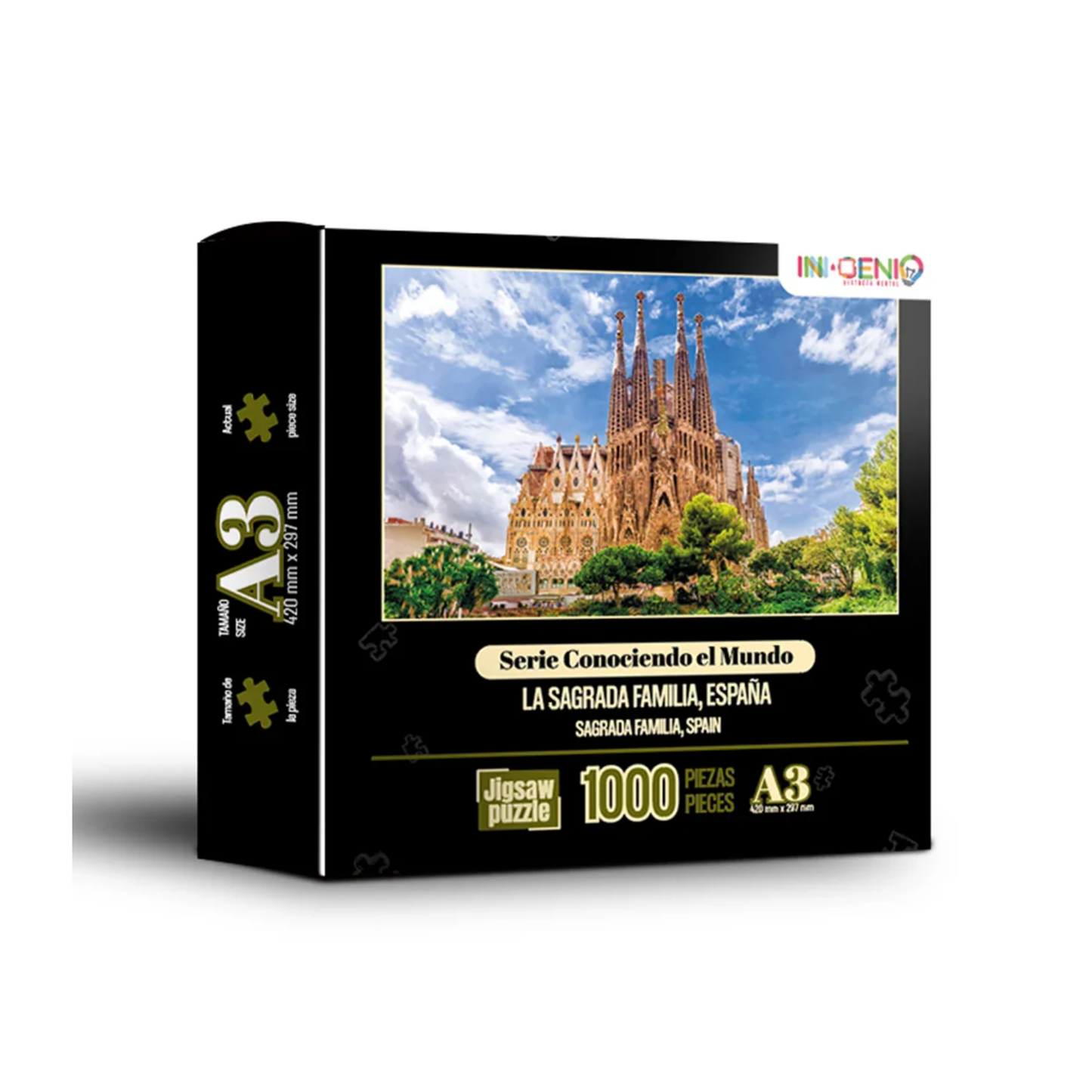 Rompecabezas Ingenio La sagrada Familia España 1000 piezas Mini A3