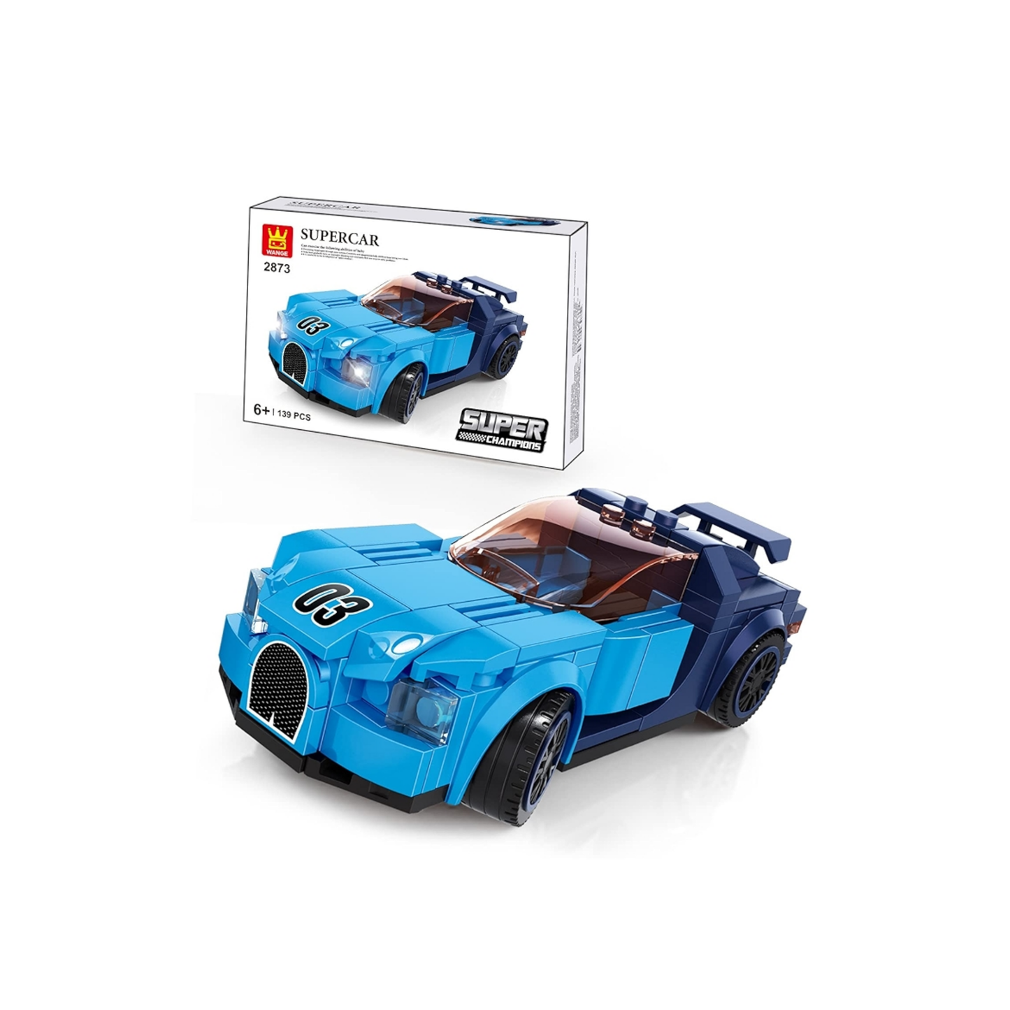 Bloques de Construcción- SuperCar 03 Azul