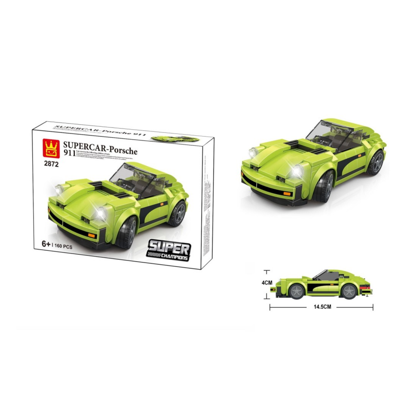 Bloques de Construcción- SuperCar Verde