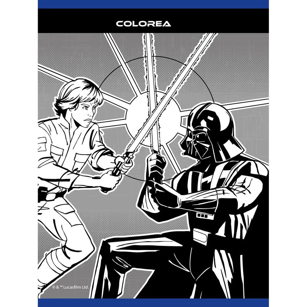 Libreta Cosida Cuadriculada Diseño Star Wars 100-2