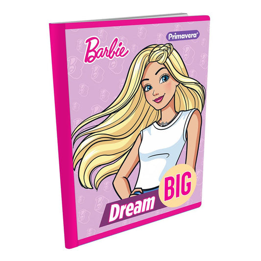 Libreta Cosida Primavera 100 Hojas Doble Linea Diseño Barbie 100-3