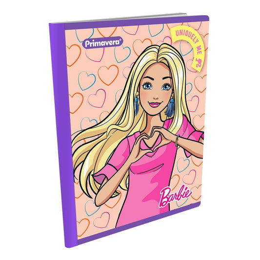 Libreta Cosida Primavera 100 Hojas Doble Linea Diseño Barbie 100-3