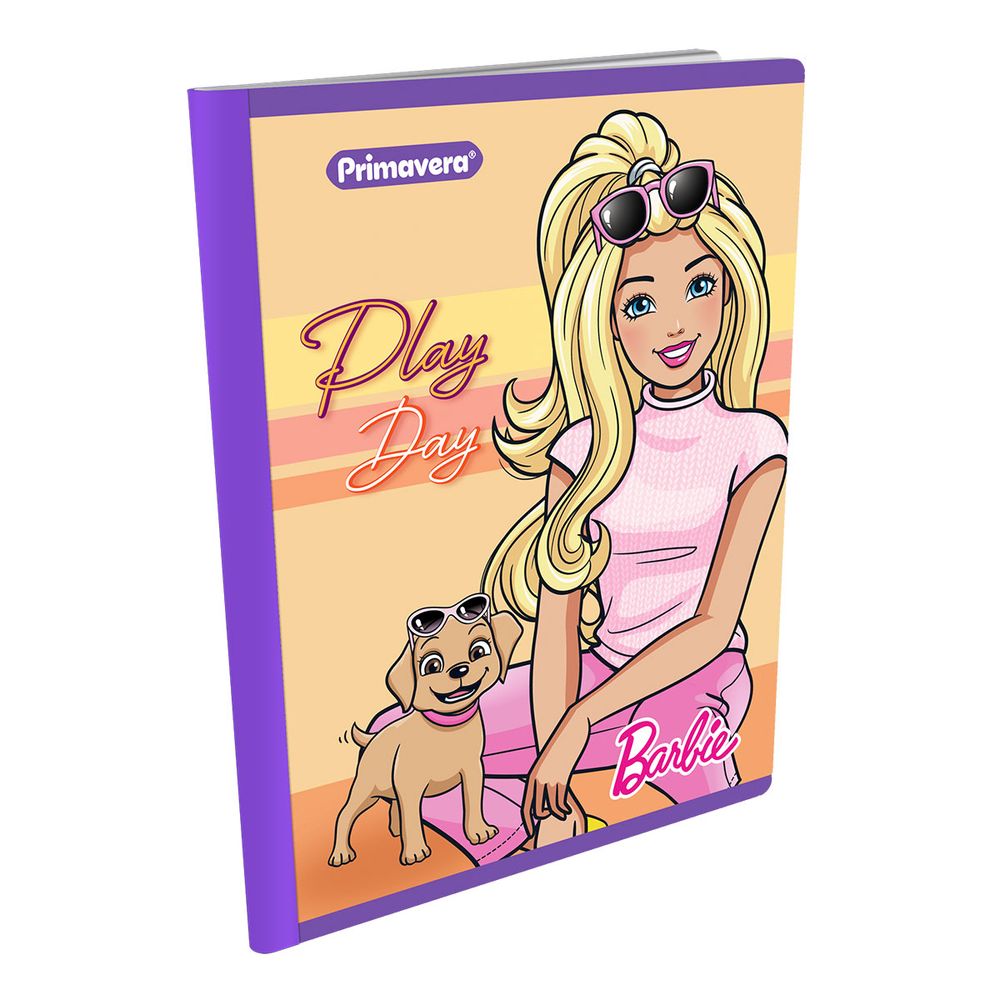 Libreta Cosida Primavera 100 Hojas Doble Linea Diseño Barbie 100-3